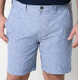 St John’s Bay Men’s Shorts Big & Tall Stretch Fabric Linen Blend Chino Size 44